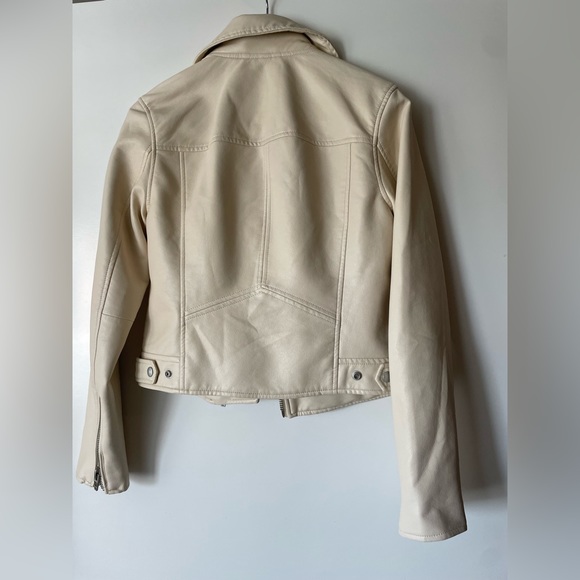 Offwhite, faux leather Blank NYC jacket, size S - Picture 3 of 4